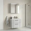 HANAH HOME Kupatilski ormarić sa umivaonikom i ogledalom (2 komada) Bari 65 v2 229