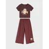 Sinsay - Pamučni komplet: majica kratkih rukava i karirane pantalone Pusheen the Cat - šareno