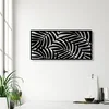 Opviq Zidna dekoracija ative Panel 4, 100x48 cm, 1.5 mm, Crna