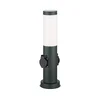 Brilagi - Spoljna lampa sa 2 SCHUKO utičnice NOVA 1xE27/15W/230V 40 cm IP44 antracit