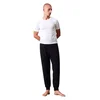 Lyle & Scott Dolga pižama Ward črna / bela
