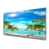 tulup.si Slika na steklu Tropical palme hammock beach 125x50 cm 4 obešalnika
