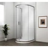 POLYSAN EASY Eleganta Polkrožna Tuš Stena 1000x1000mm - Prostorsko Učinkovita Rešitev