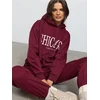 Sinsay - Sportske jogger pantalone sa printom CHICAGO - maroon
