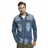 Moška srajca BRANDIT - Riley - 4020-denim modra