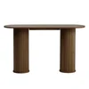 Rjava stranska mizica 40x130 cm Nola – Unique Furniture