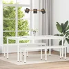 vidaXL Jedilna miza Bela 180 x 90 x 75 cm Masivno borovo les