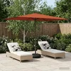 Vrtni Parasol s Podnožjem 200 x 300 cm Poliester Pravokutni
