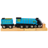 Bigjigs Rail Lesena replika lokomotive Mallard + 3 tiri