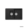 Schock Granitna ugradna sudopera Manhattan D150, 77x51cm, Crna