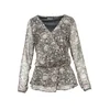 KOROSHI Bluza mornarska/rjava/zelena/bela