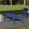 Sklopivi kamperski krevet Plava 206 x 76 x 74 cm Oxford i čelik