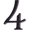 Številka 4 črna 120 mm Črna