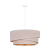 Duolla - Luster na kablu KOBO 1xE27/15W/230V prečnik 45 cm krem/zlatna