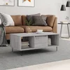 vidaXL Klubska mizica siva sonoma 90x50x36,5 cm inženirski les