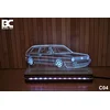 Black Cut 3D Lampa RGB
