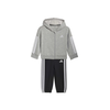 Adidas Komplet trenerka za dečake I 3S Fz Fl Jog JY8589, Sivo-crna