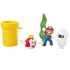 Alltoys Komplet 5 figuric Super Mario Diorama, 6 cm, z dodatki