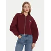 Calvin Klein Jeans Bomber jakna LV047C524G Bordo rdeča Oversize
