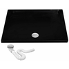 Rea Savoy akrilni tuš pladenj Black 80x100