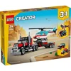 LEGO Creator 3in1 Kamion s ravnom platformom i helihopterom 31146, Uzrast 7+