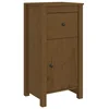 Vidaxl Komoda medeno rjava 40x35x80 cm trdna borovina