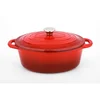 CS Kochsysteme Litoželezna pekač z pokrovom Xanten 37 x 22 cm, rdeča