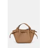 Usnjena torbica Tory Burch Romy Pebbled Satchel