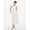 Max Mara Leisure Poletna obleka Panfilo 2416221068 Bela Regular Fit