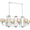Opviq Luster Av-4285-8K-Ym, 100x110x60 cm, Srebrno-bež