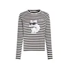 Karl Lagerfeld Majica Ikon črna / bela
