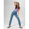 Sinsay - Crop top s uzorkom - ljubičasta