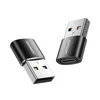 Joyroom USB adapter moški-ženski tip C dvodelni Joyroom S-H152 (črn)
