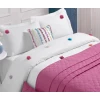 Set box posteljina sa prekrivačem Louca Patisca, 220x230cm, Roze