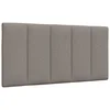 Vidaxl Blazina za vzglavje Hanko taupe 100 cm blago