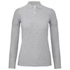 MAJICA DUGI RUKAVI POLO B&C ID.001 LSL/WOMEN 180G SVIJETLO SIVA M