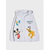 Sinsay - Dukserica na rajsferšlus sa kapuljačom Mickey Mouse - svetlo siva