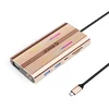 Orico XDR 12v1 USB-C Docking Station RGB, 3x USB-A, PD 100W, HDMI 4K, VGA, RJ45, Čitalnik kartic - Rose Gold