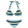 VENICE BEACH Bikini mornarska/svetlo modra/rumena/bela