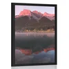 Plakat sončni zahod nad Dolomiti - 40x60 no frame
