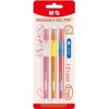 Gel pisalo / radirka M&G iErase Ergo School Girls 0,7 mm (komplet 3 kosov) - modro polnilo