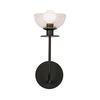 Alora Mood ALM-SYLVIA-1WB-BK-CL - Zidna lampa SYLVIA 1xE14/40W/230V crna