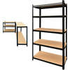 Alberg Metalna polica 183x90x45 black edition 5x200kg ( 7B )