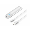 Orico PWM2 zunanje ohišje za M.2 SATA SSD v USB-C 3.2 Gen1, aluminij, bela (PWM2-WH-EP)