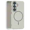 Leather Grip MagSafe maska za Samsung Galaxy S25 Plus - Bela