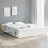 Okvir za krevet od masivnog drva bijeli 160 x 200 cm