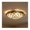 Brilagi - Tiffany vitražna stropna svetiljka slonovača 2xE27/60W/230V, prečnik 40 cm