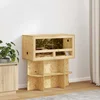 vidaXL Terarij Rjava 80 x 40 x 40 cm OSB