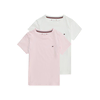 TOMMY HILFIGER Spodnja majica, roza, bela