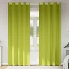 Zavjese za blackout s prstenovima 2 pcs Zelena 225 x 140 cm
